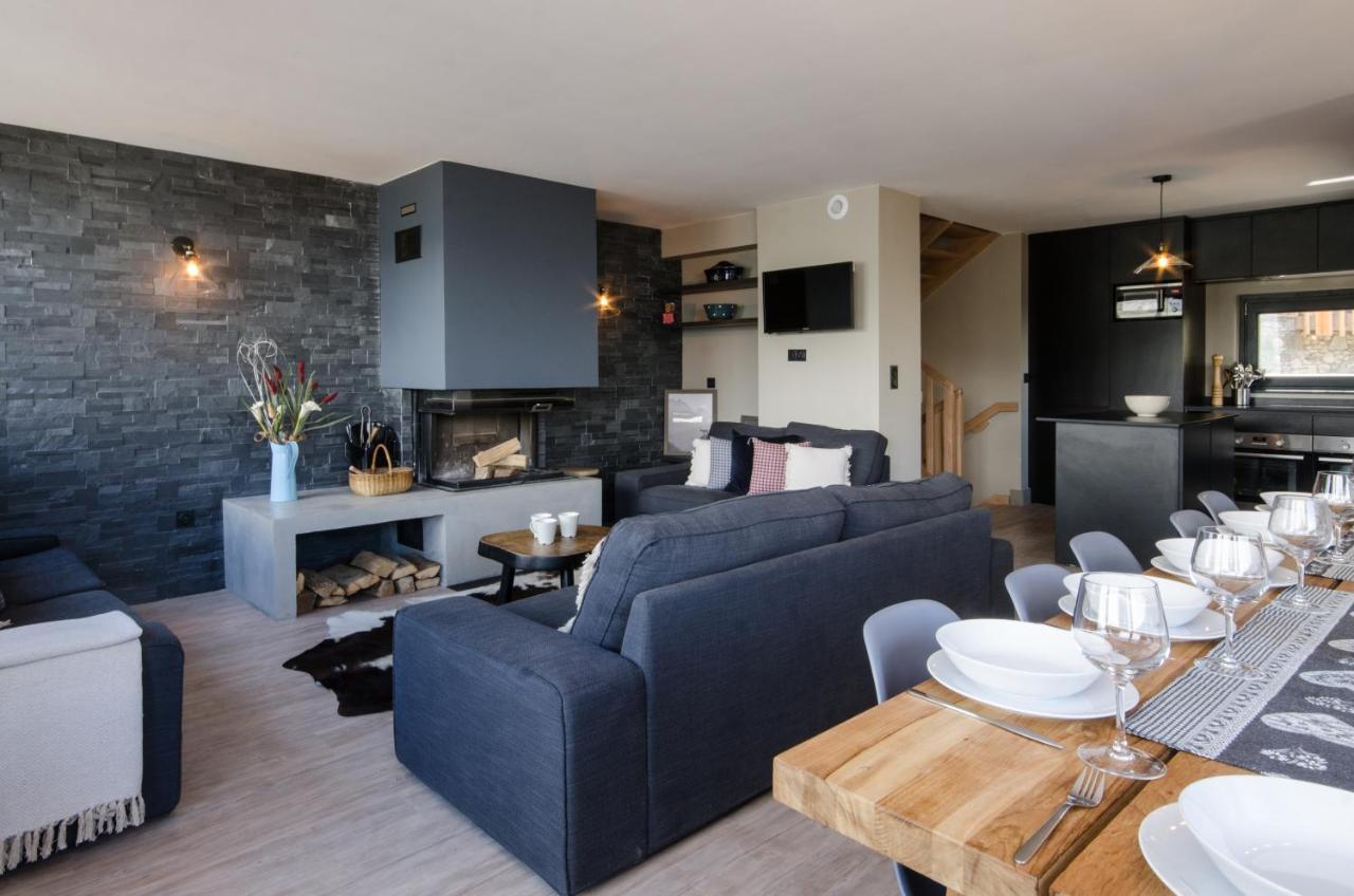 לינה וארוחת בוקר La Plagne-Tarentaise Chalet Hermine מראה חיצוני תמונה